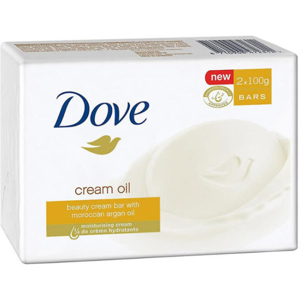Dove Argan Oil Cream Soap Lot 2 X 100 Gr Unisex