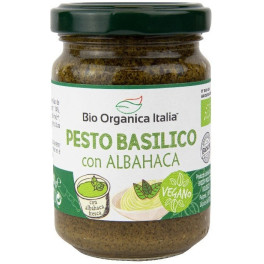 Bio Biologique Italie Pesto Basilico Végétalien 140 Gr