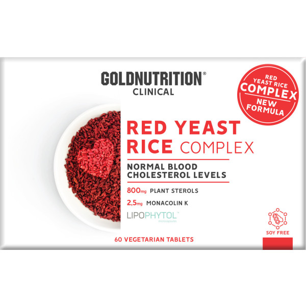 Complexe clinique de levure de riz rouge GoldNutrition - 60 onglets