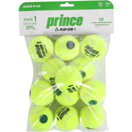 Prince Bolsa De 12 Bolas De Tenis Play & Stay Stage 1 Dot