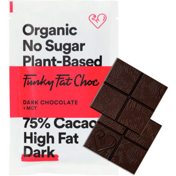 Funky Fat Foods Funky Fat Choc Cioccolato Fondente Cheto Organico 50 Gr