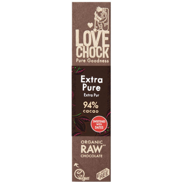 Lovechock Extra Pure Kakaoriegel 94% 1 Riegel X 40 Gr