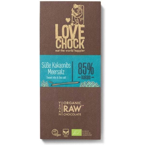 Lovechock Tableta De Cacao Con Sal Marina 86% 70 Gr