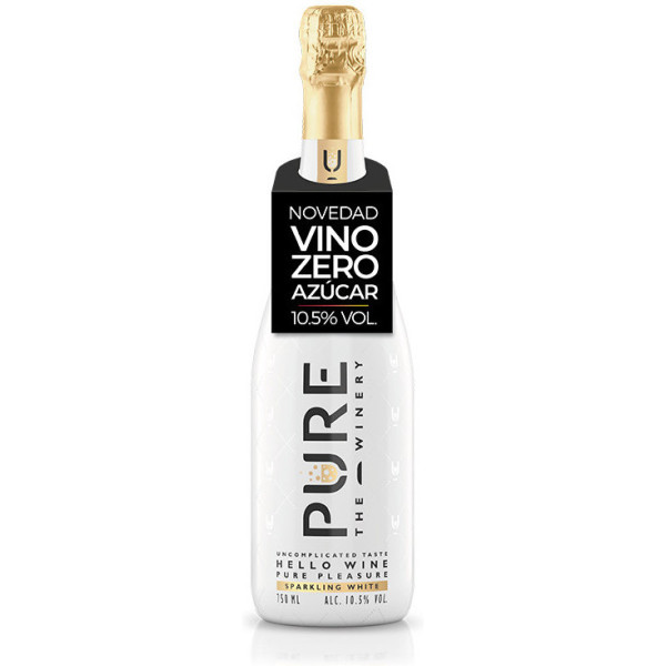 Pure The Winery Vino Bianco Spumante Zero Zucchero 750 Ml