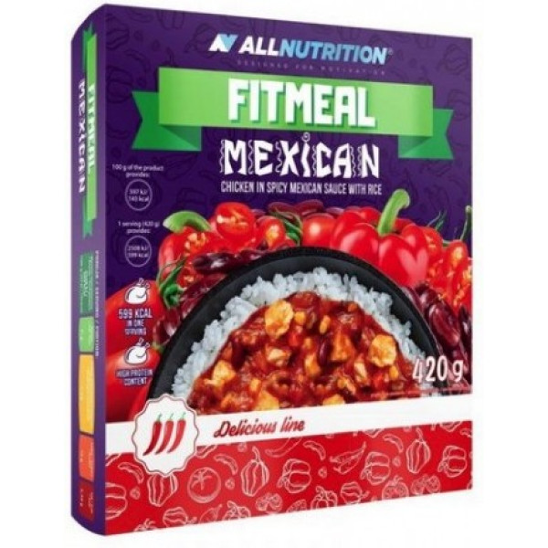 All Nutrition Arroz Con Pollo Fitmeal Messicano 420 Gr