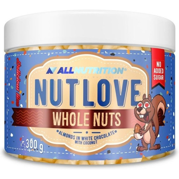 All Nutrition Almonds with Chocolate Nutlove Whole Nuts 300 Gr