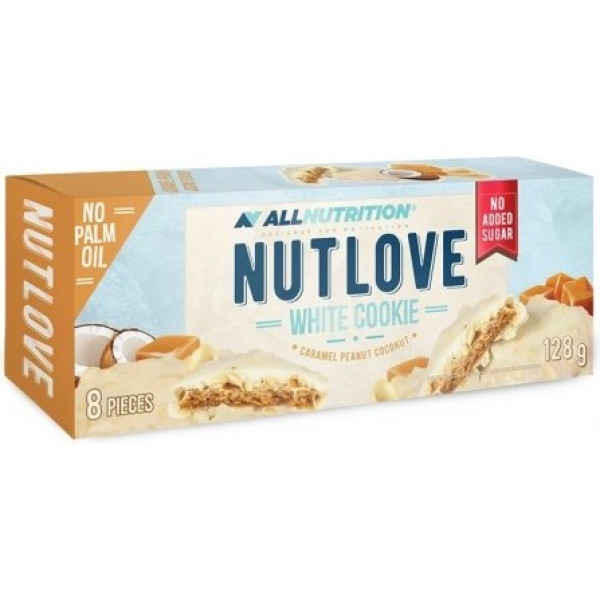 All Nutrition Witte Chocolade Koekjes Nutlove 128 Gr