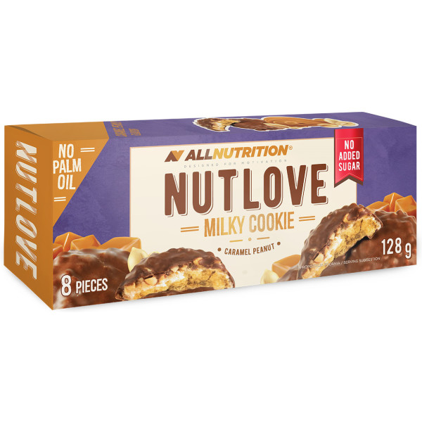 All Nutrition Biscuits au chocolat et au caramel Nutlove Milk 128 Gr