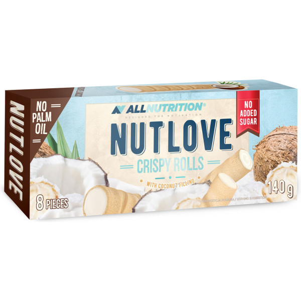 All Nutrition Nutlove Crispy Rolls Koekjes 140 Gr