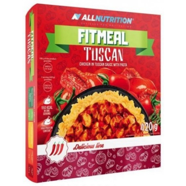 All Nutrition Pasta mit Huhn Fitmeal Toscan 420 Gr