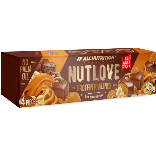 All Nutrition Pralinen Schokolade mit Erdnuss Nutlove Protein 48 Gr