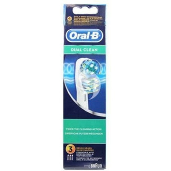 Oral-b Recambio Cepillo Eléctrico Dual Clean 3 Ud. Eb 417-3 -