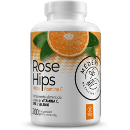 Méderi Nutrición Integrativa Rose Hips Vitamina C + Zn + Se 200 Comp