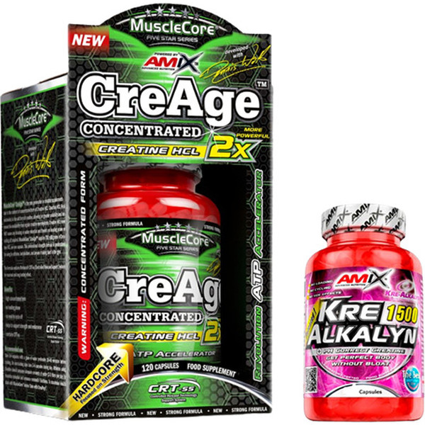GIFT Pack Amix MuscleCore Creatine Magnapower 120 caps + Kre-Alkalyn 30 caps