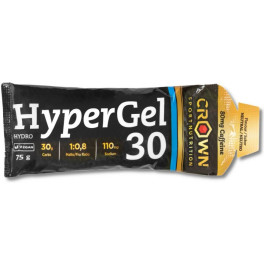 Crown Sport Nutrition HyperGel 30 Hydro 1 gel x 75 g - Gel Energético con 30g CHO en Relación 1:0,8 + Extra Sodio