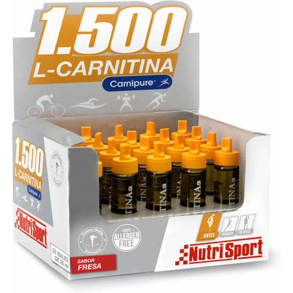 Nutrisport L-Carnitine 1500 20 flacons x 25 ml