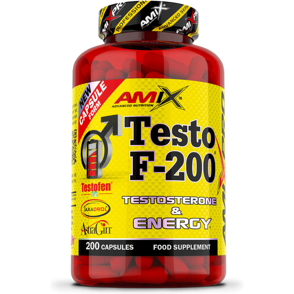 Amix Pro Testo F-200 200 caps Aminozuren Energetische Spiermassa