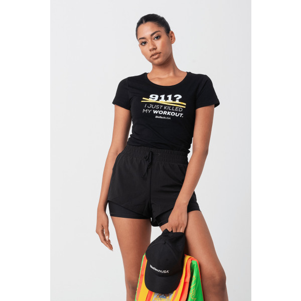 Biotech Usa 911 Camiseta Mujer Negro
