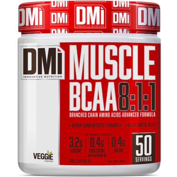 Dmi Nutrition Muscle BCAA 8:1:1 (1000 mg/Kapsel) 200 Kap