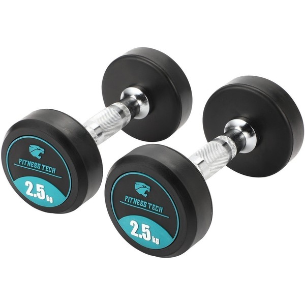 Fitness Tech Mancuernas Redondas - Set 2 Unidades
