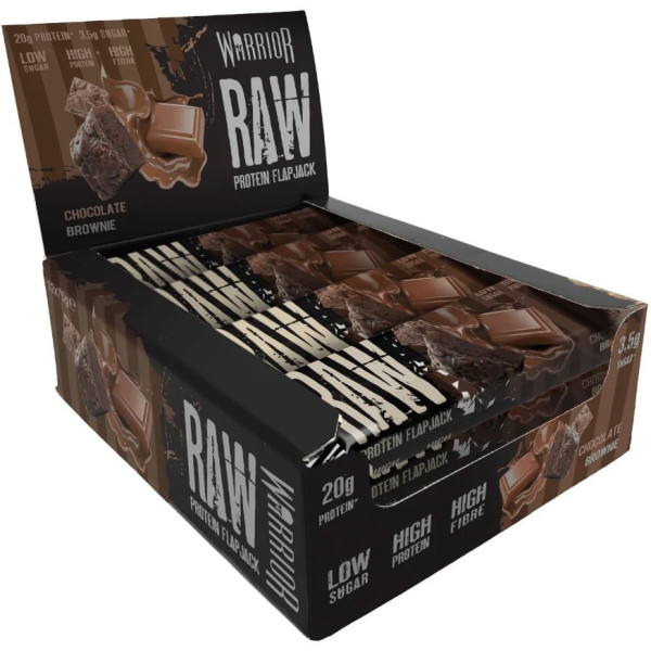Warrior Barritas De Proteína Cruda Flapjack 75g Bars (juego De 12) - Varios Sabores