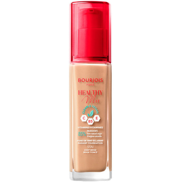 Bourjois Healthy Mix Radiant Foundation 55 Deep Beige 30 Ml Femme