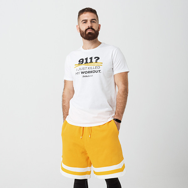 Biotech Usa 911 Camiseta Hombre Blanco