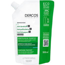 Vichy Dercos Anti-schadeshampoo voor normaal tot vet haar EcoreFill 500 ml Unisex