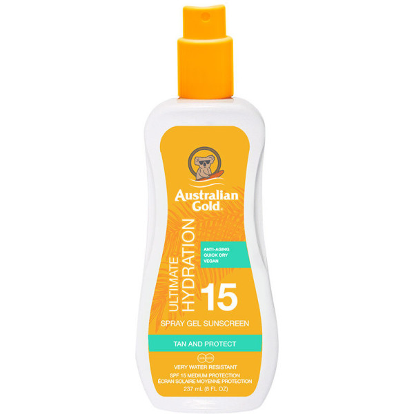 Australian Gold Sunscreen SPF15 gel en spray 237 ml unisexe