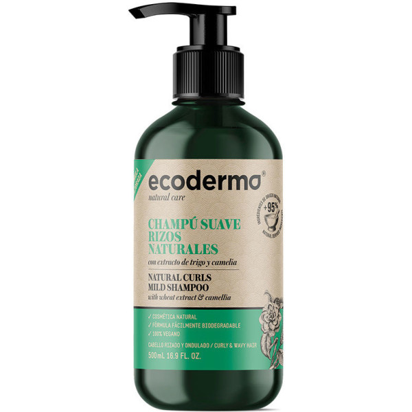 Ecoderma Champú Rizos 500 Ml Unisex