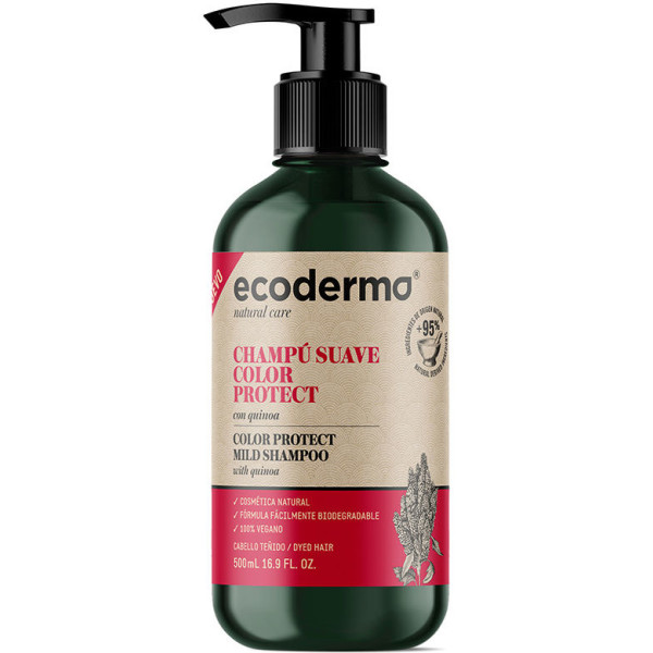 Ecoderma Shampoo delicato per la protezione del colore 500 ml unisex