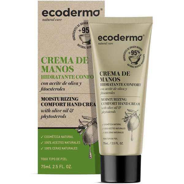 Ecoderma Crema De Manos Hidratante Confort 75 Ml Unisex