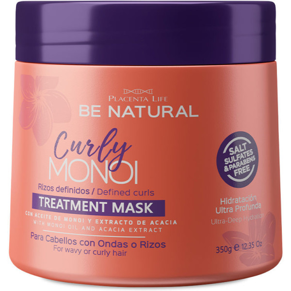 Be Natural Mascarilla Curly Monoi 350 Gr Unisex