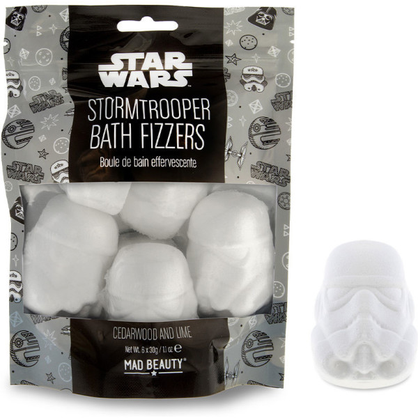 Bombas de banho Star Wars Mad Beauty Strom Trooper 6 unidades unissex