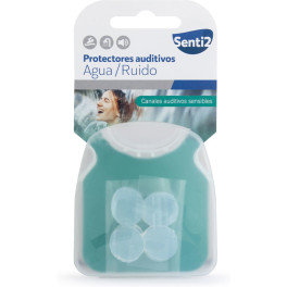 Senti2 Protectores Auditivos Agua & Ruido Silicona Moldeable 4 U Unisex