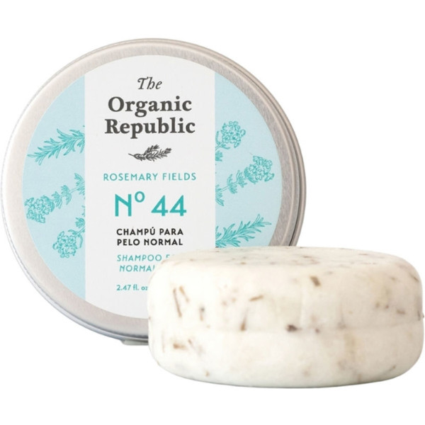The Organic Republic Solid Shampoo Normales Haar 70 Gr Unisex