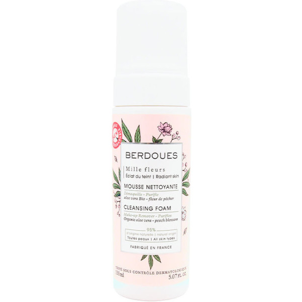 Berdoues Mille Fleurs Mousse Nettoyante Démaquillante 150 Ml Femme