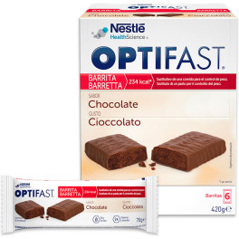 Optifast Barritas Chocolate 6 X70 Gr Unisex