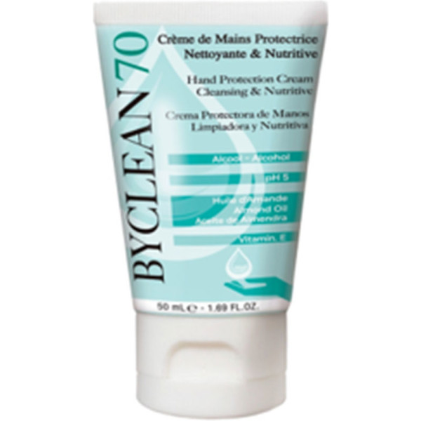 Byclean70 creme protetor para as mãos de limpeza e nutrição 50 ml unissex