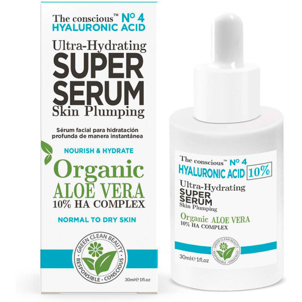 Siero Super Aloe Vera Consapevole all'Acido Ialuronico Ultra-Idratante 30ml Donna