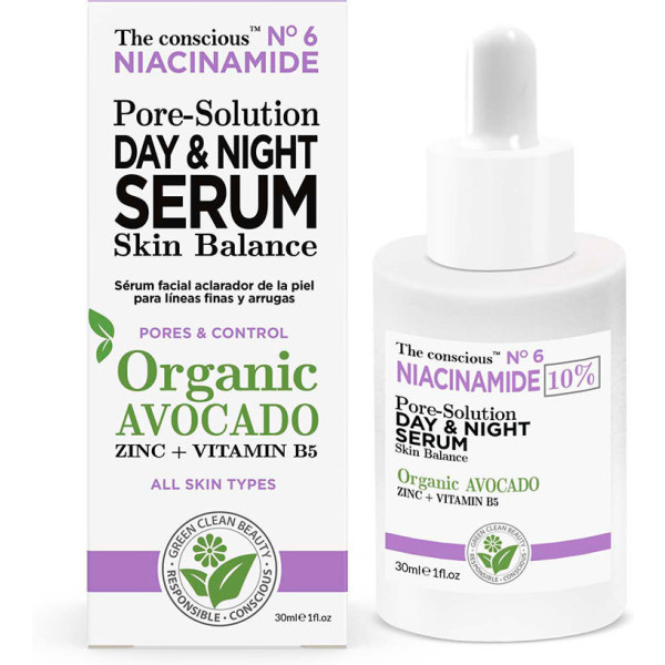 The Conscious Niacinamide Solution Day & Night Sero Organic Abacate 30 ml Mulheres