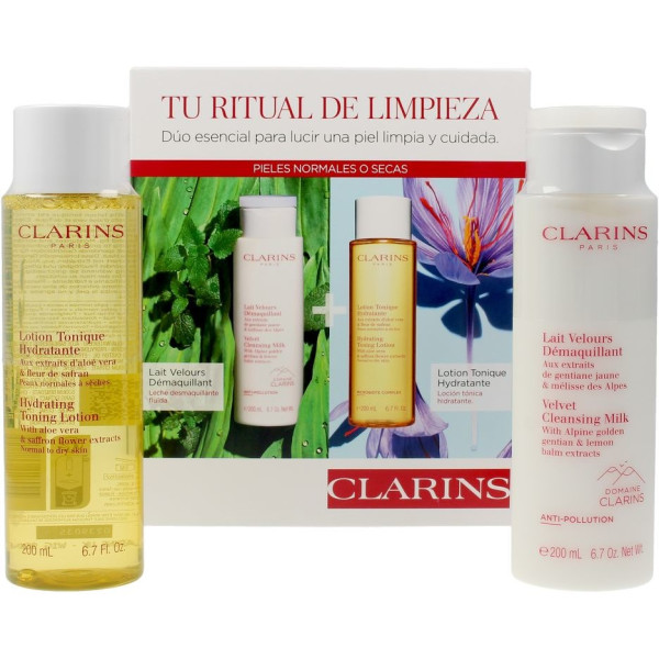 Clarins Duo Démaquillant Peaux Normales Ou Sèches Lotto 2 Pezzi Donna