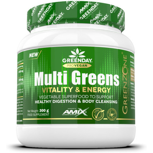 Amix Greenday Provegan Multi Greens Vitalidade e Energia 300 Gr
