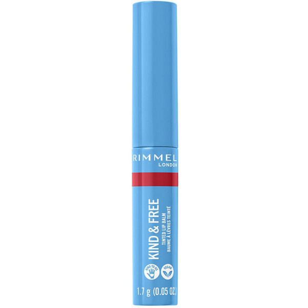 Rimmel London Bálsamo labial con tintado amable y libre 005-turbo rojo 17 gruJer