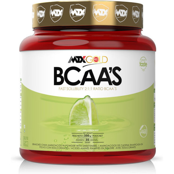 Mtx Nutrition Bcaa's R.gold [350 G.] ? Aminoácidos Premium De Cadena Ramificada (l-leucina L-isoleucina Y L-valina / 2:1:1 Ra