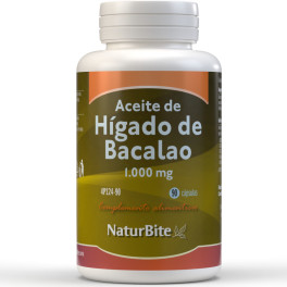 Naturbite Aceite De Higado De Bacalao 1000mg. 90 Caps. Gel