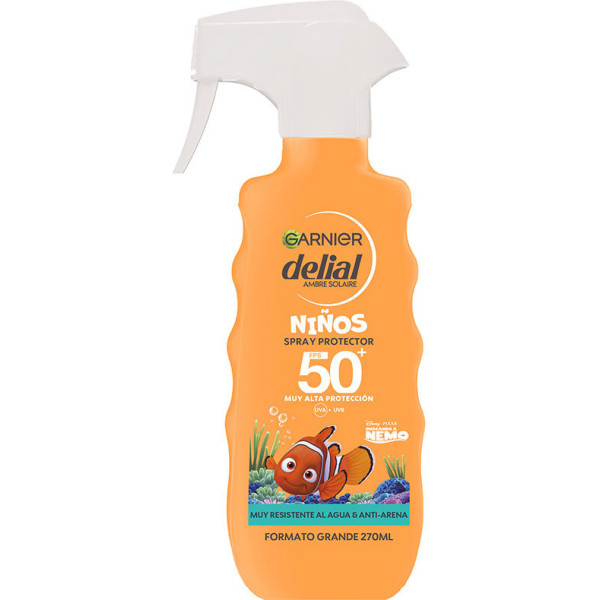 Garnier Kinder-Schutzspray, sehr beständig gegen Wasser und Anti-Sand, Nemo Spf50+, 270 ml, Unisex