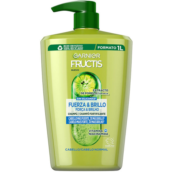 Garnier Fructis Strength & Shine Shampoo 1000 Ml Unisexe