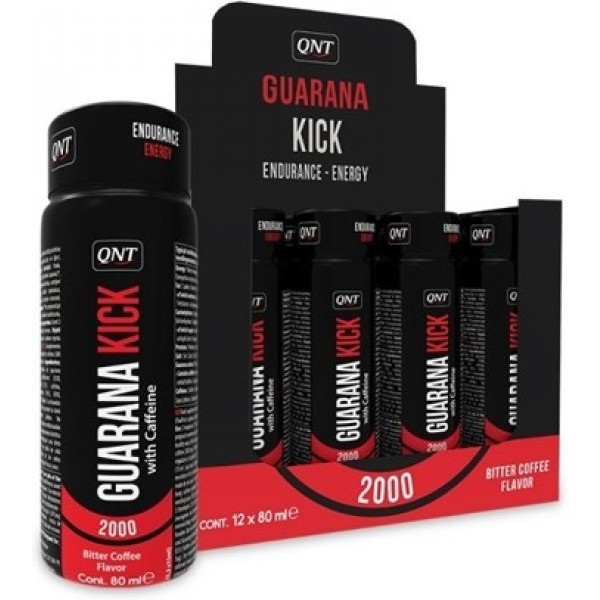 Qnt Nutrition Guarana Kick Shot 2000 Mg 12 Viales X 80 Ml