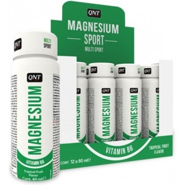 Qnt Nutrition Magnesium Sport Shot 12 Vials X 80 Ml